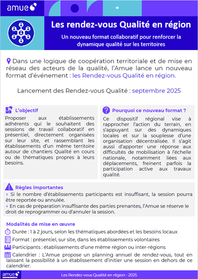 Présentation des Rendez-vous Qualité en région
